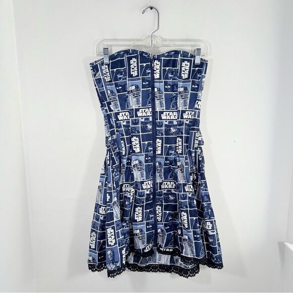 Star Wars Navy Blue White Lace Up Corset Mini Dress Custom Size 2 Etsy - Picture 1 of 11
